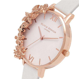 ساعت مچی عقربه ای زنانه الیویا (Olivia Burton) مدل OB16CB06 جنس بدنه استیل رنگ سفید