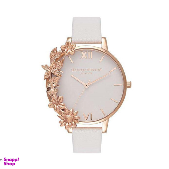 ساعت مچی عقربه ای زنانه الیویا (Olivia Burton) مدل OB16CB06 جنس بدنه استیل رنگ سفید