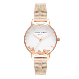 ساعت مچی عقربه ای زنانه الیویا (Olivia Burton) مدل OB16CH01 جنس بدنه فلز رنگ رزگلد