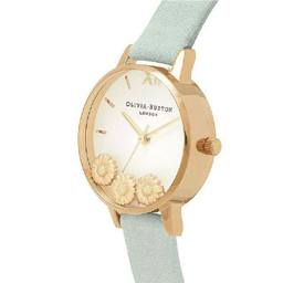ساعت مچی عقربه ای زنانه الیویا (Olivia Burton) مدل OB16CH17 جنس بدنه فلزرنگ سبز