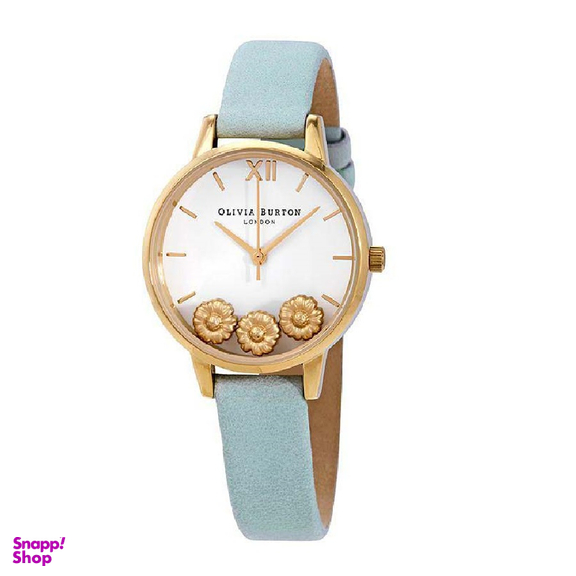 ساعت مچی عقربه ای زنانه الیویا (Olivia Burton) مدل OB16CH17 جنس بدنه فلزرنگ سبز