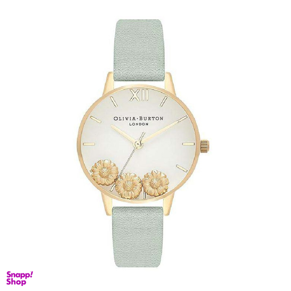 ساعت مچی عقربه ای زنانه الیویا (Olivia Burton) مدل OB16CH17 جنس بدنه فلزرنگ سبز
