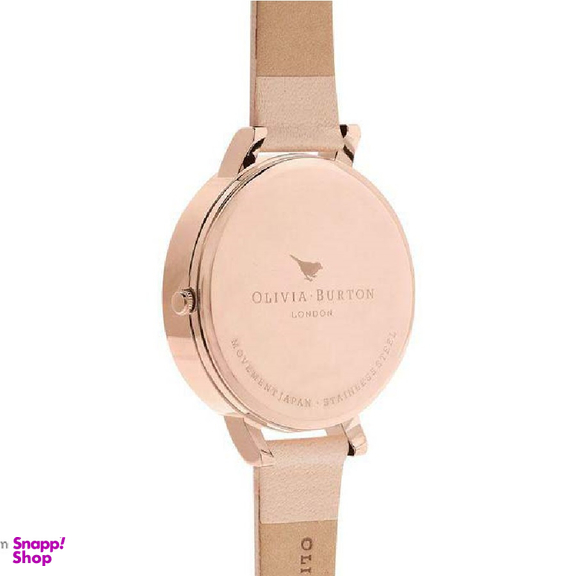 ساعت مچی عقربه ای زنانه الیویا (Olivia Burton) مدل OB16EB01 جنس بدنه فلزرنگ صورتی