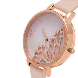 ساعت مچی عقربه ای زنانه الیویا (Olivia Burton) مدل OB16EB01 جنس بدنه فلزرنگ صورتی