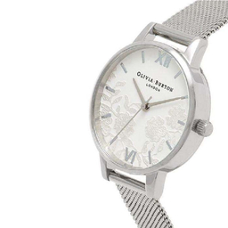 ساعت مچی عقربه ای زنانه الیویا (Olivia Burton) مدل OB16MV54 جنس بدنه فلز رنگ نقره ای