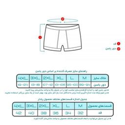 شورت مردانه پادار کیان تن پوش مدل آنتی باکتریال سایز L بسته 12 عددی