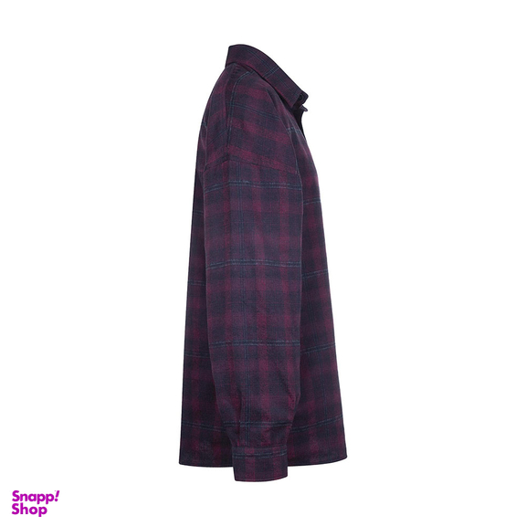 پیراهن مردانه گری (Gray) طرح Gray Maroon