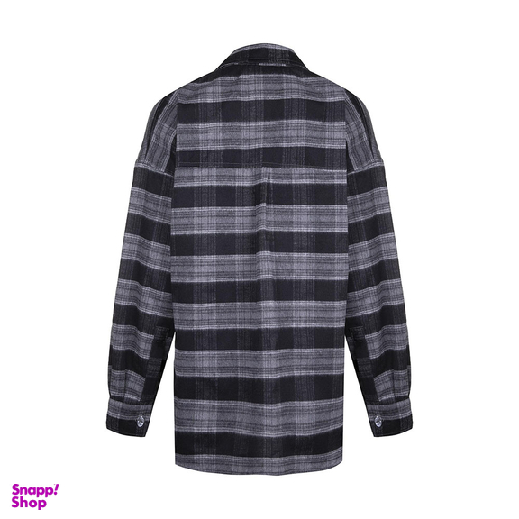 پیراهن مردانه گری (Gray) طرح Gray Black Coral