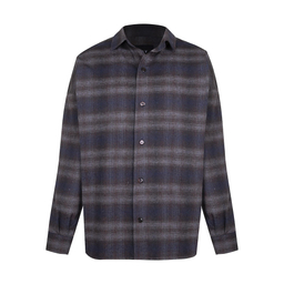 پیراهن مردانه گری (Gray) طرح Gray Oxford Blue