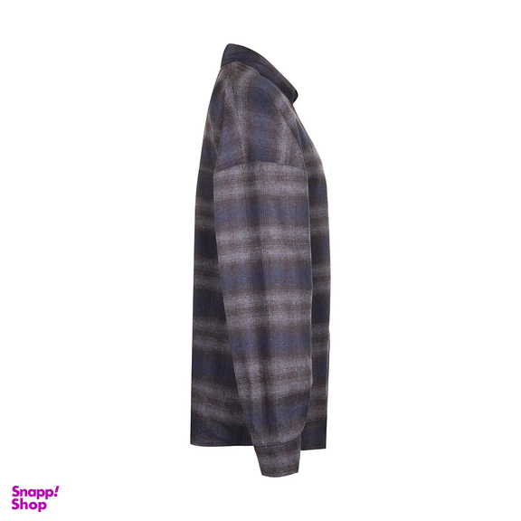 پیراهن مردانه گری (Gray) طرح Gray Oxford Blue