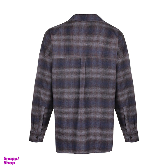 پیراهن مردانه گری (Gray) طرح Gray Oxford Blue