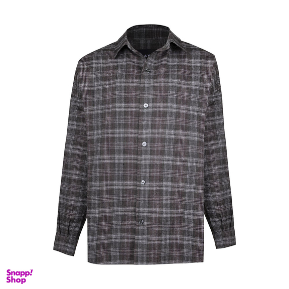 پیراهن مردانه گری (Gray) طرح Pine Tree