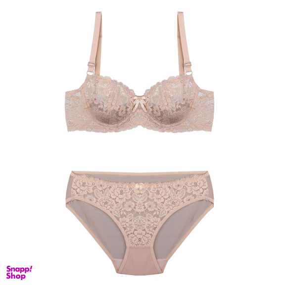 ست لباس زیر توری BENITA کد s364-4 رنگ کرم