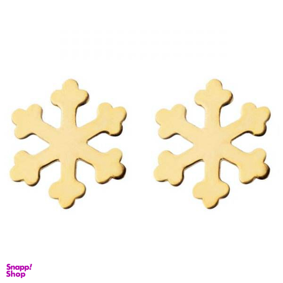 گوشواره طلا 18 عیار شمیم گلد گالری طرح برف کد 1265D9195