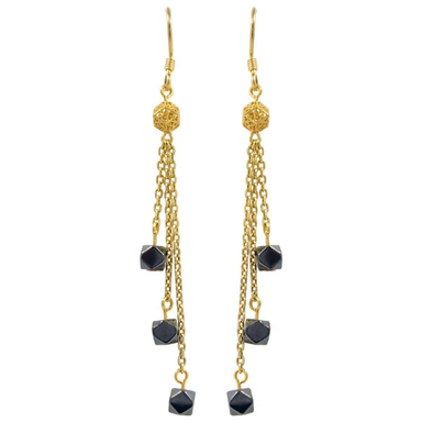 گوشواره طلا 18 عیار زنانه مانچو مدل efgs001
