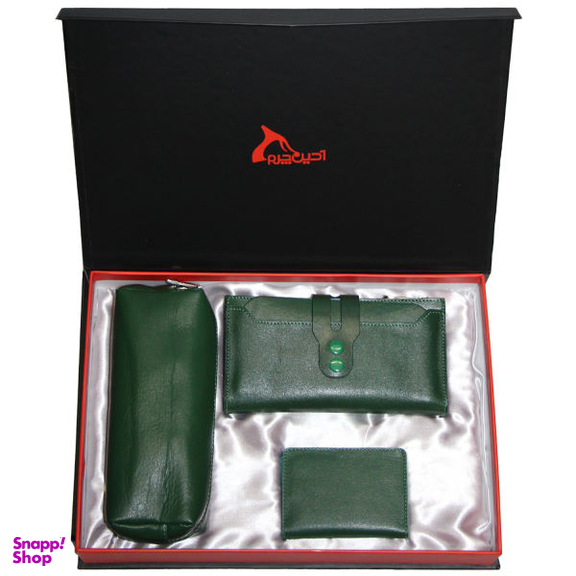 ست هدیه زنانه چرم طبیعی آدین چرم مدل Ds45.G
