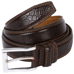 کمربند مردانه رویال چرم کد M41-DarkBrown
