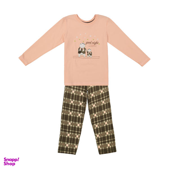 ست تی شرت و شلوار راحتی دخترانه ناربن مدل 1391333-84