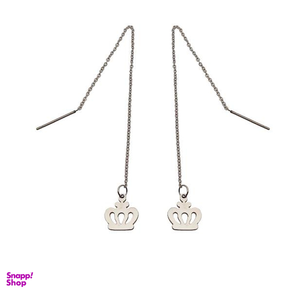 گوشواره زنانه مدل بخیه ای طرح تاج کد 506GUZ