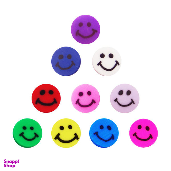 مهره دستبند مدل فیمو لبخند کد AD 108 بسته 10 عددی