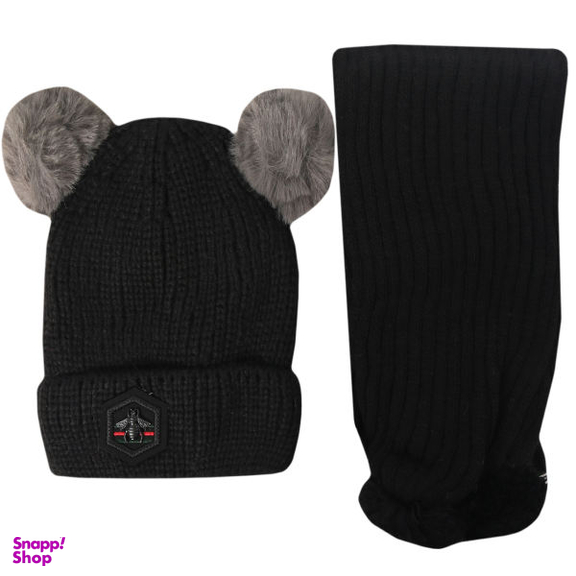 ست کلاه و شال گردن بافتنی پسرانه مدل PJ-107035