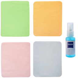 اسپری پاک کننده عینک و دستمال عینک مدل SD 2389 مجموعه 5 عددی غیر اصل