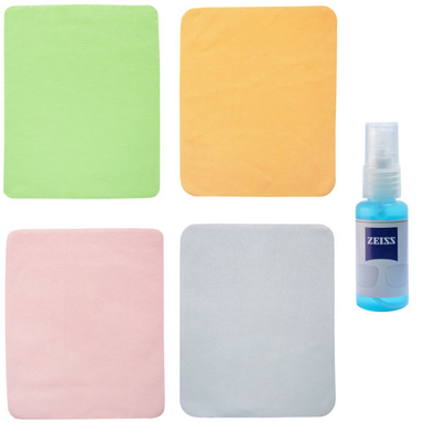 اسپری پاک کننده عینک و دستمال عینک مدل SD 2389 مجموعه 5 عددی غیر اصل