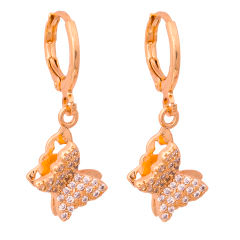 گوشواره طرح پروانه کد GO1123 تک سایز