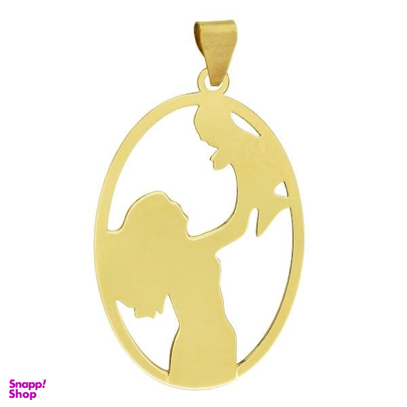 آویز گردنبند طلا 18 عیار زنانه شمیم گلد گالری طرح مادر و کودک کد UN062