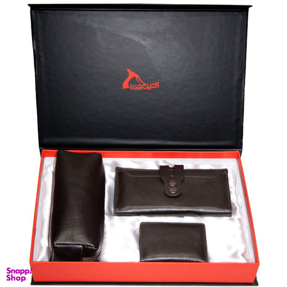 ست هدیه زنانه چرم طبیعی آدین چرم مدل Ds45.Q