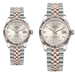 ست ساعت مچی عقربه ای زنانه و مردانه مدل دیت جاست کد HC3001