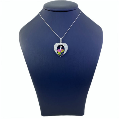 گردنبند نقره زنانه سواروسکی مدل قلب کد N3195