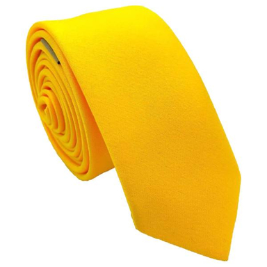 کراوات ساتن ساده هکس ایران (Hex Iran) مدل Ks-Yellow