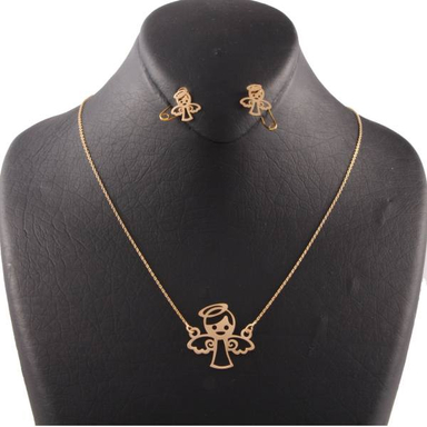 نیم ست طلا 18 عیار شمیم گلد گالری SH0001