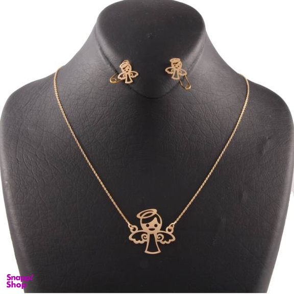 نیم ست طلا 18 عیار شمیم گلد گالری SH0001