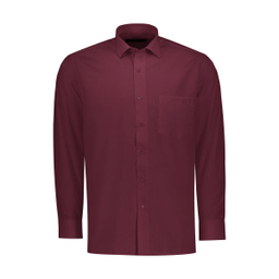 پیراهن آستین بلند مردانه مدل Z.E45YT رنگ زرشکی