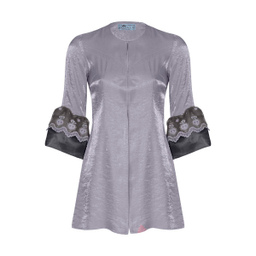 مانتو دخترانه رویال مدل شیدا کد 803 رنگ طوسی