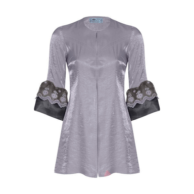 مانتو دخترانه رویال مدل شیدا کد 803 رنگ طوسی