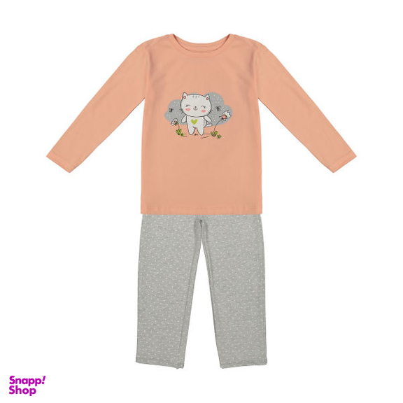 ست تی شرت و شلوار دخترانه ناربن مدل 1521267-21