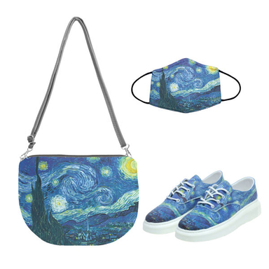 ست کیف و کفش زنانه مدل شب پرستاره به همراه ماسک