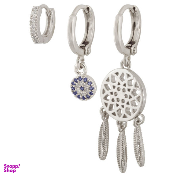 گوشواره زنانه وای اس ایکس مدل دریم کچر کد E3677 مجموعه 3 عددی