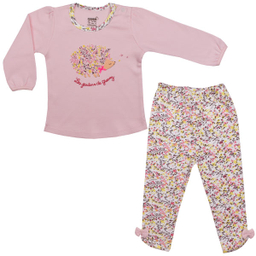 ست تی شرت آستین بلند و شلوار نوزادی پوشیران مدل جوجه تیغی