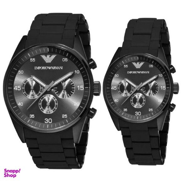 ست ساعت مچی عقربه ای زنانه و مردانه کد A-0002