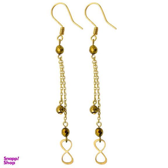 گوشواره طلا 18 عیار زنانه مانچو مدل efgs008