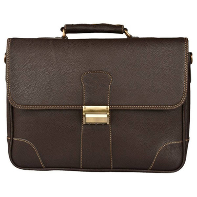 کیف اداری رویال چرم کد BF18 رنگ قهوه ای تیره
