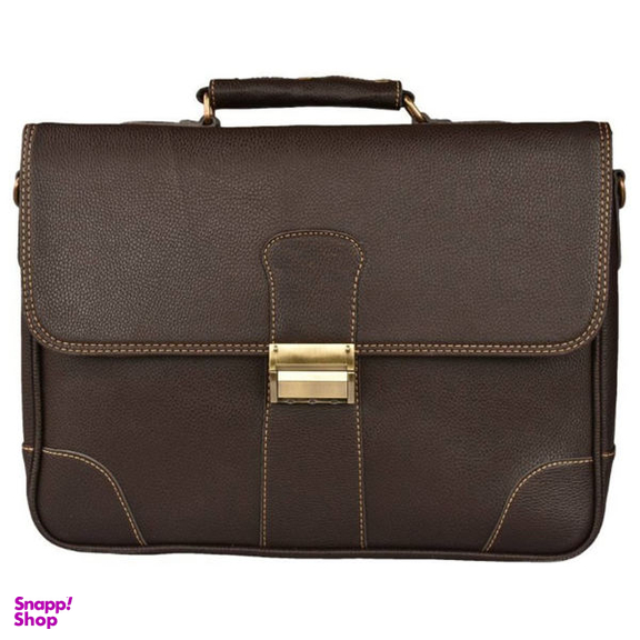 کیف اداری رویال چرم کد BF18 رنگ قهوه ای تیره