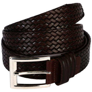 کمربند رویال چرم کد M58 رنگ قهوه ای تیره