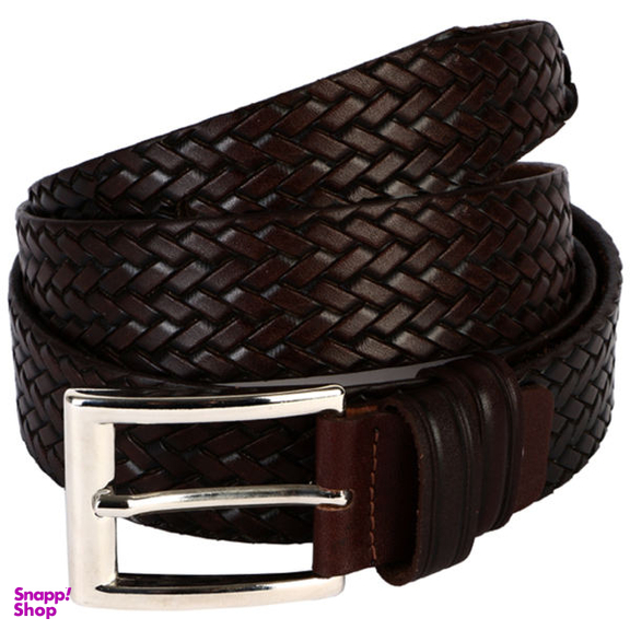 کمربند رویال چرم کد M58 رنگ قهوه ای تیره