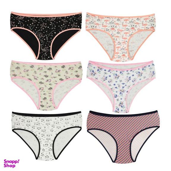 شورت زنانه مینل کد 010 بسته 6 عددی