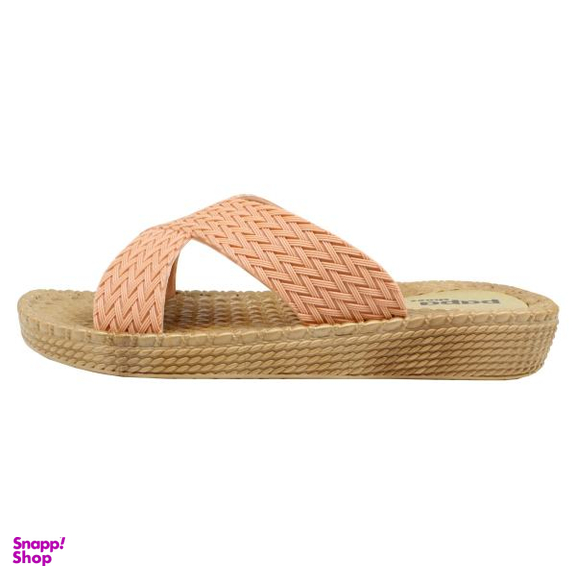 دمپایی زنانه پاپا طرح حصیری کد K1-CR